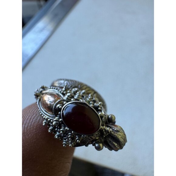 Vintage Sterling Silver Dragon Ring Size 7.5 Adjustable - Picture 8 of 9